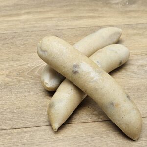 Witte pens met suiker en rozijnen